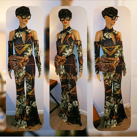 Luleg Pants - Luleg Print Jumpsuit